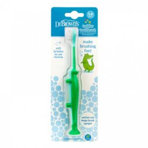 CEPILLO DENTAL INFANTIL DR BROWN´S COCODRILO 1-4