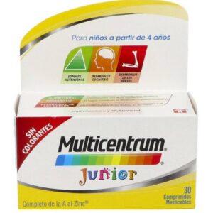 MULTICENTRUM JUNIOR 30 COMP FRAMBUESA/LIMON