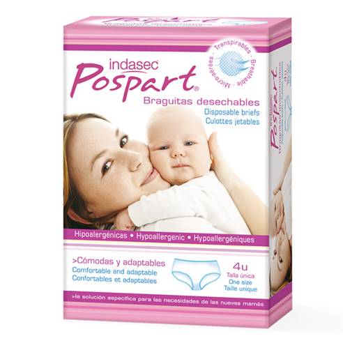 BRAGA DESECHABLE INDASEC POSPART T-UNICA 4 U