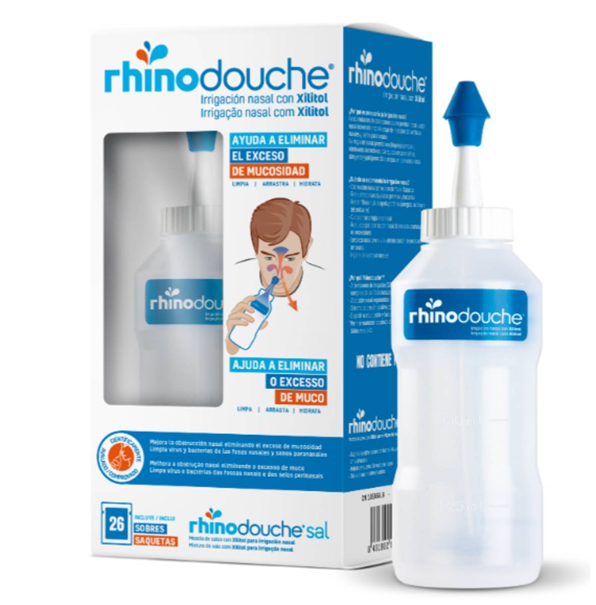 RHINODOUCHE PACK IRRIGADOR NASAL + SINUSAL XL 50