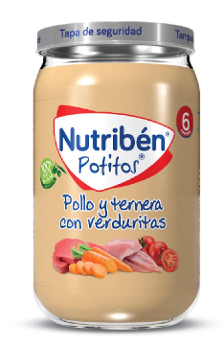 NUTRIBEN POLLO Y TERNERA CON VERDURITAS 1 POTITO
