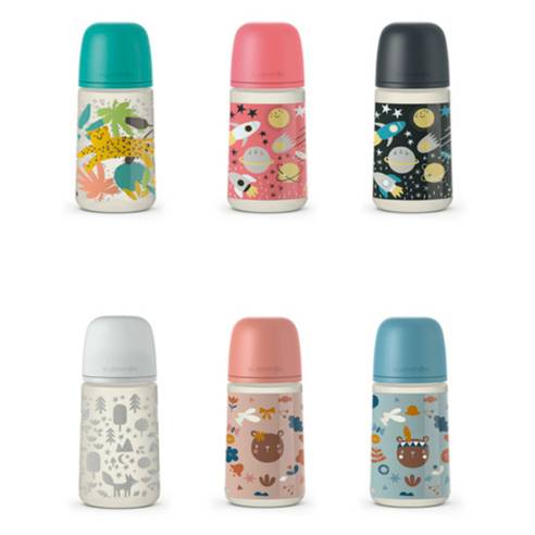 BIBERON DIBUJOS SILICONA SUAVINEX FLUJ M 270 ML