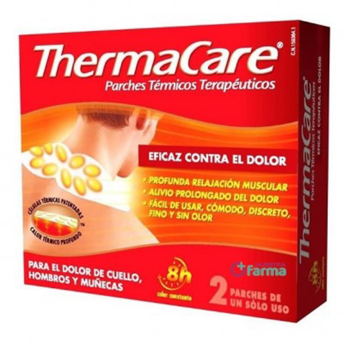THERMACARE PARCHE TERMICO CUELLO HOMBRO MUÑECA 2