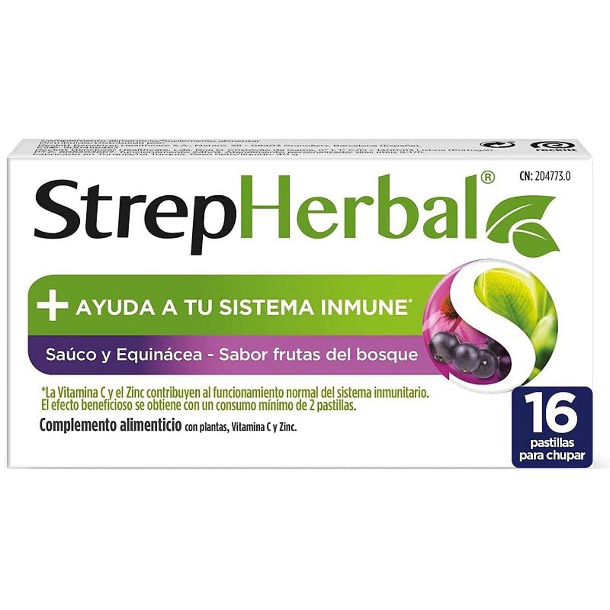 STREPHERBAL 16 PAST SAUCO EQUINACEA S/AZUC S/LAC