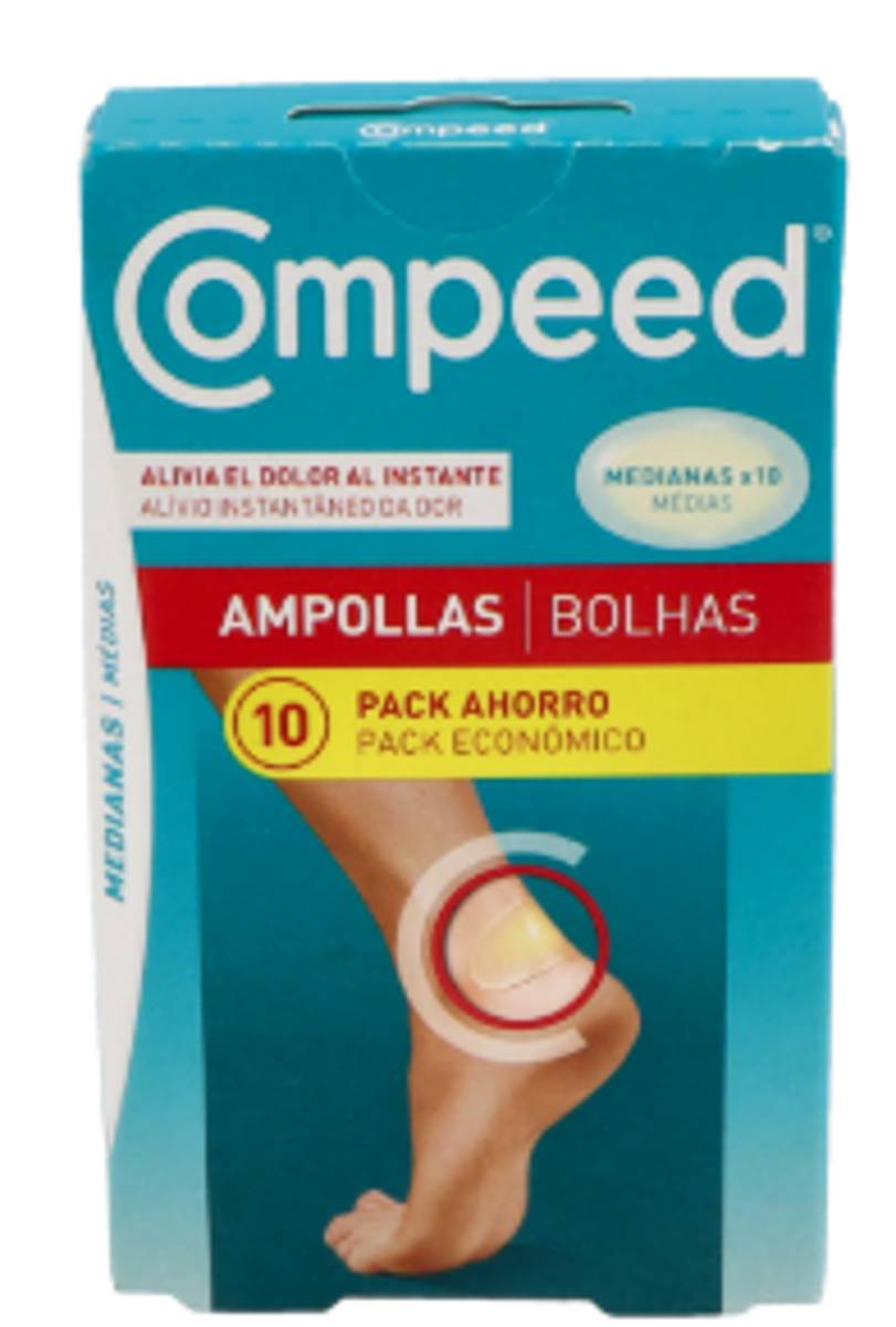 COMPEED AMPOLLAS TALLA MEDIANA 10 UNIDADES PACK