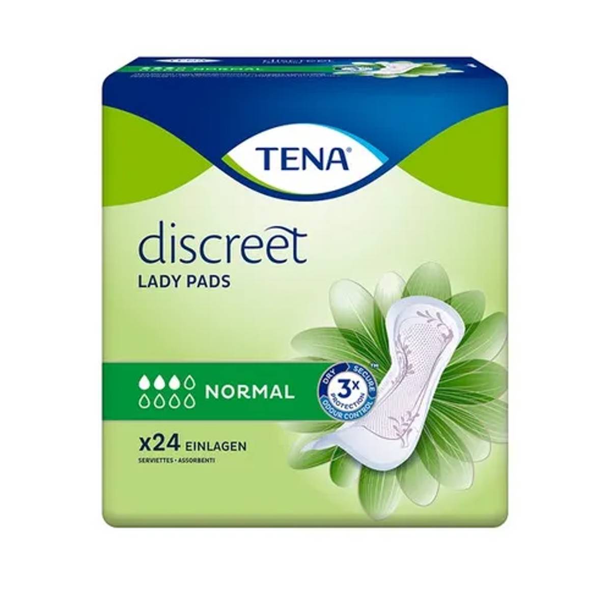 TENA DISCREET COMPRESAS LADY NORMAL 24U