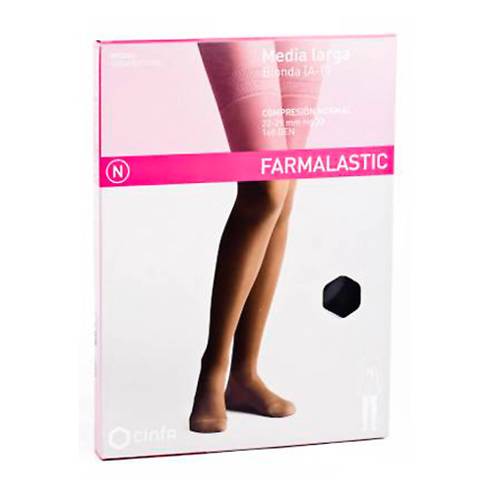 MEDIA LARGA COMP. NORMAL FARMALASTIC NEGRA T-M