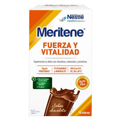 MERITENE CHOCOLATE 15 SOBRES