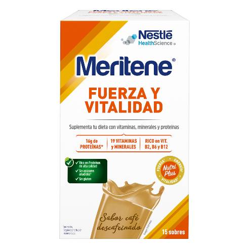 MERITENE CAFE DESCAFEINADO 15 SOBRES