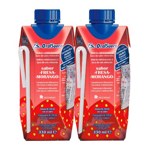BIORALSUERO 2X330 ML SABOR FRESA TETRABIK
