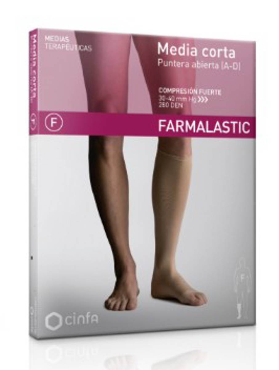 MEDIA CORTA (A-D) COMP FUERTE FARMALASTIC TALLA