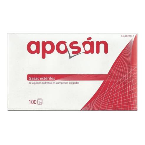 COMPRESA ESTERIL APOSAN 100UN