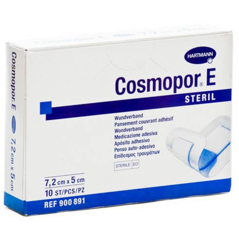 APOSITO ESTERIL COSMOPOR E 7,2X5CM 10 U