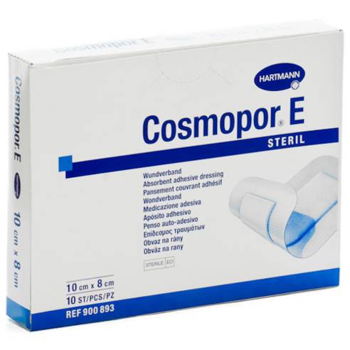 APOSITO ESTERIL COSMOPOR E 10X8CM 10U